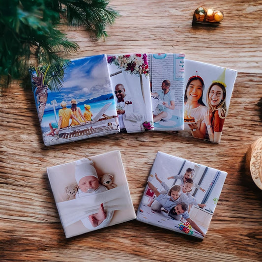 Custom Photo Magnets – Set of 9 Personalized 2"x2" Square Magnets