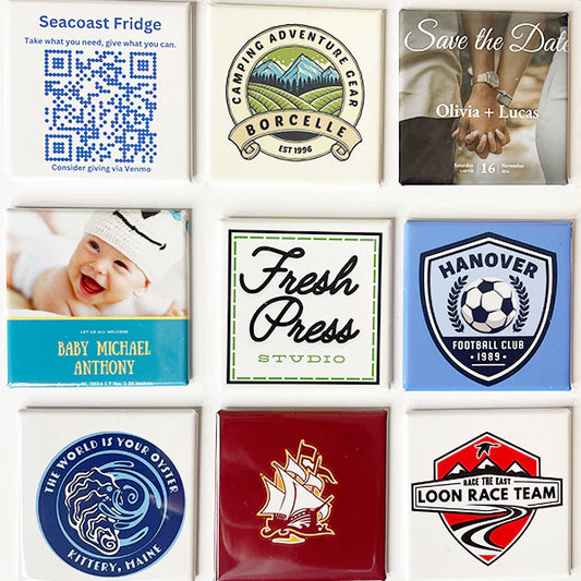 Custom Bulk Photo Magnets – Set of 50 Personalized 2"x2" Square Magnets